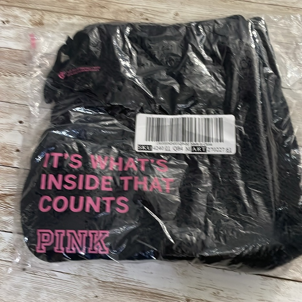 🆕 PINK VICTORIA'S SECRET CAMBRIDGE KNIT BEACH SHORTS BLACK MEDIUM 8-10 - Picture 5 of 12